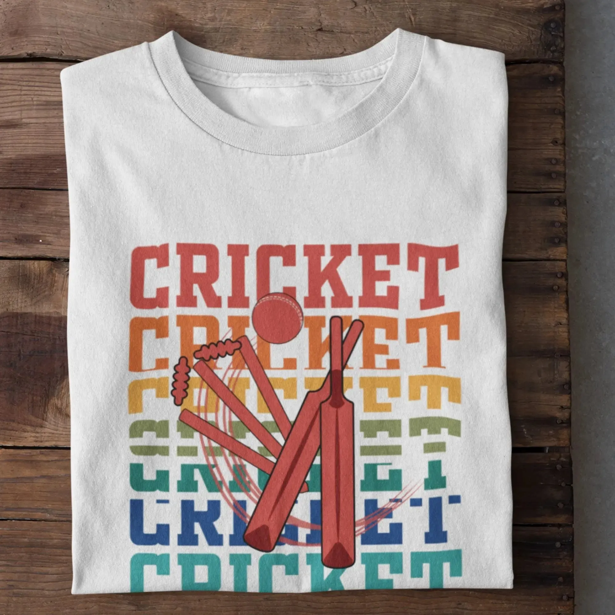 Cricket Round Neck Over Size T-Shirt