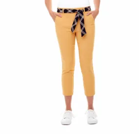 CROPPED TROUSER PANT WITH SASH