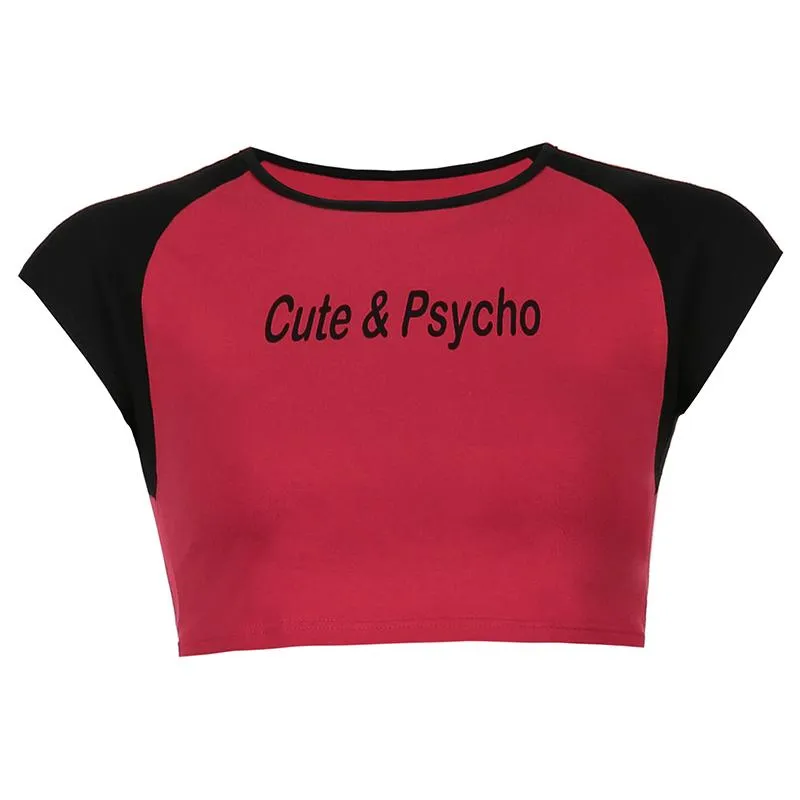 Cute & Psycho Red Crop Top SD01150