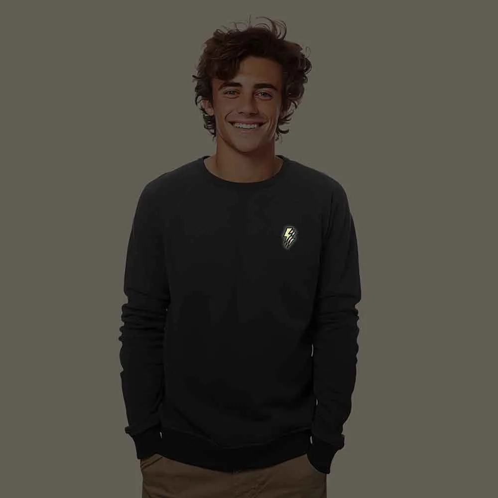 Dalix Lightning Crewneck Sweatshirt (Glow in the Dark)