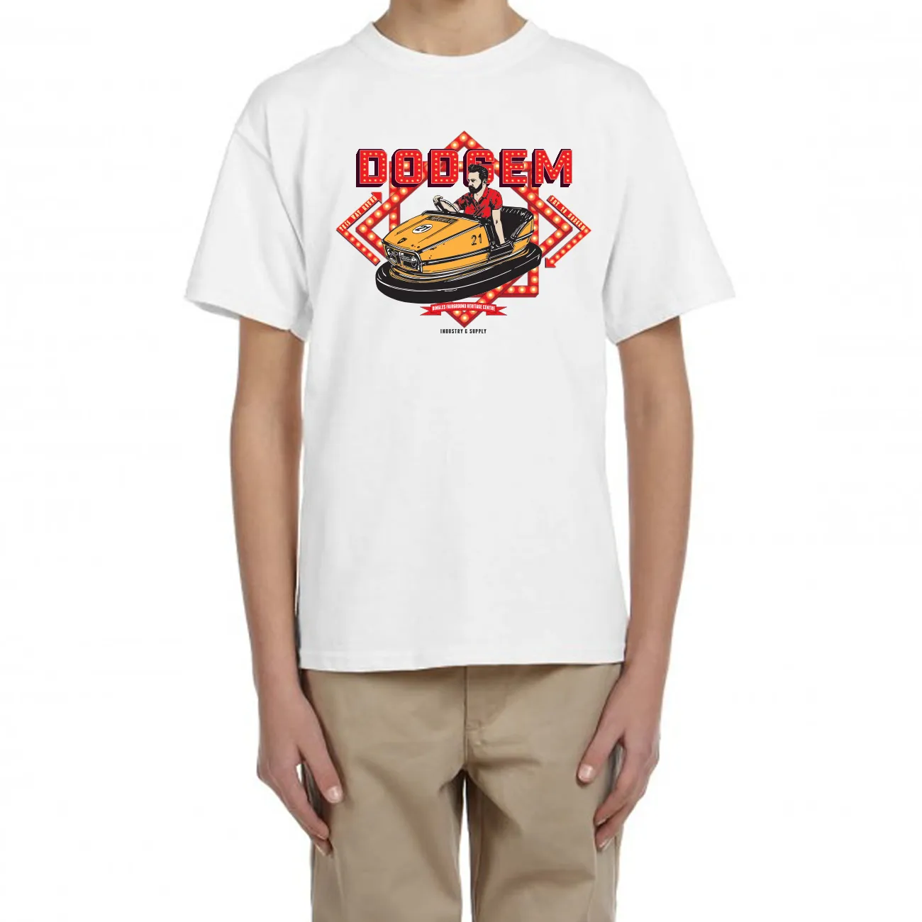 DINGLES FAIRGROUND DODGEM T-SHIRT FOR KIDS