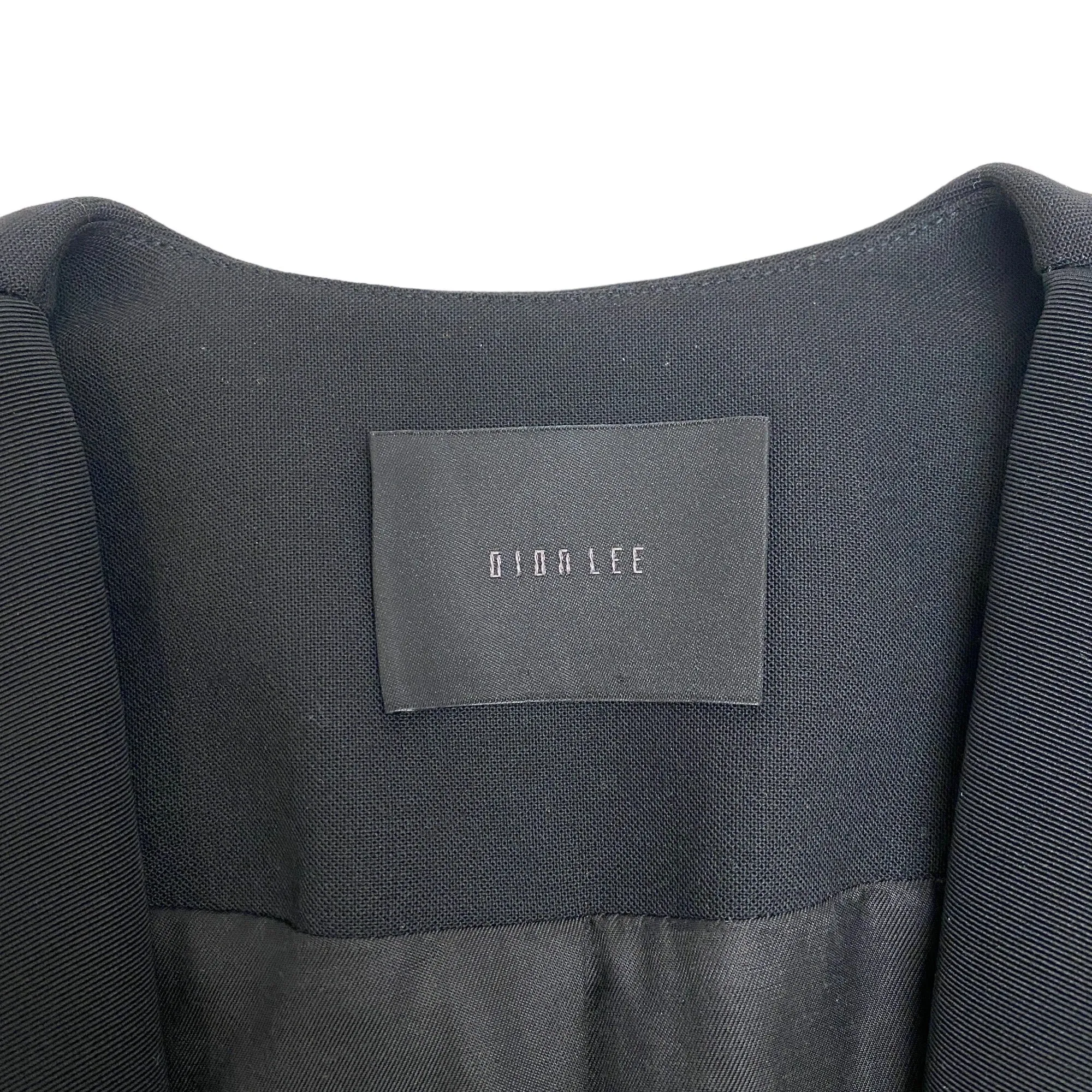 Dion Lee Black Micro Blazer with Pockets