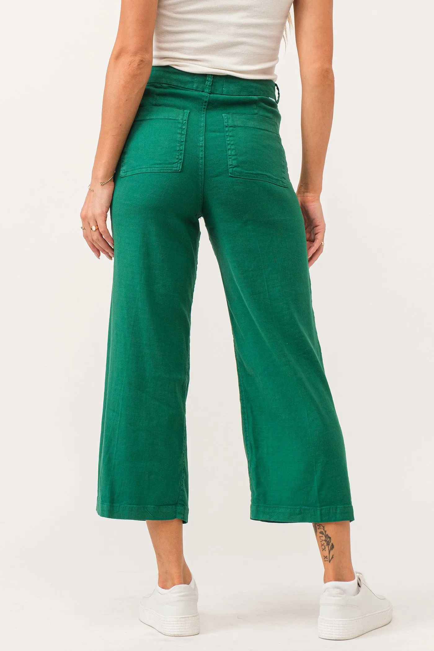 DJ Audrey Wide Leg Pants- Galapagos