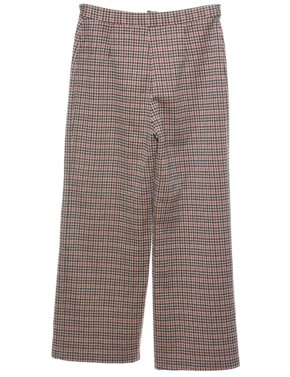 Dogtooth Design Vintage Trousers - W30 L27