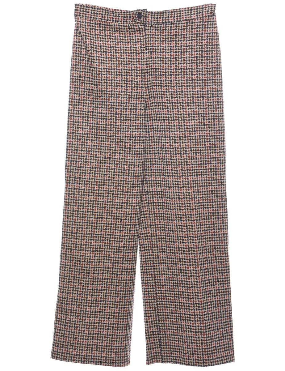 Dogtooth Design Vintage Trousers - W30 L27