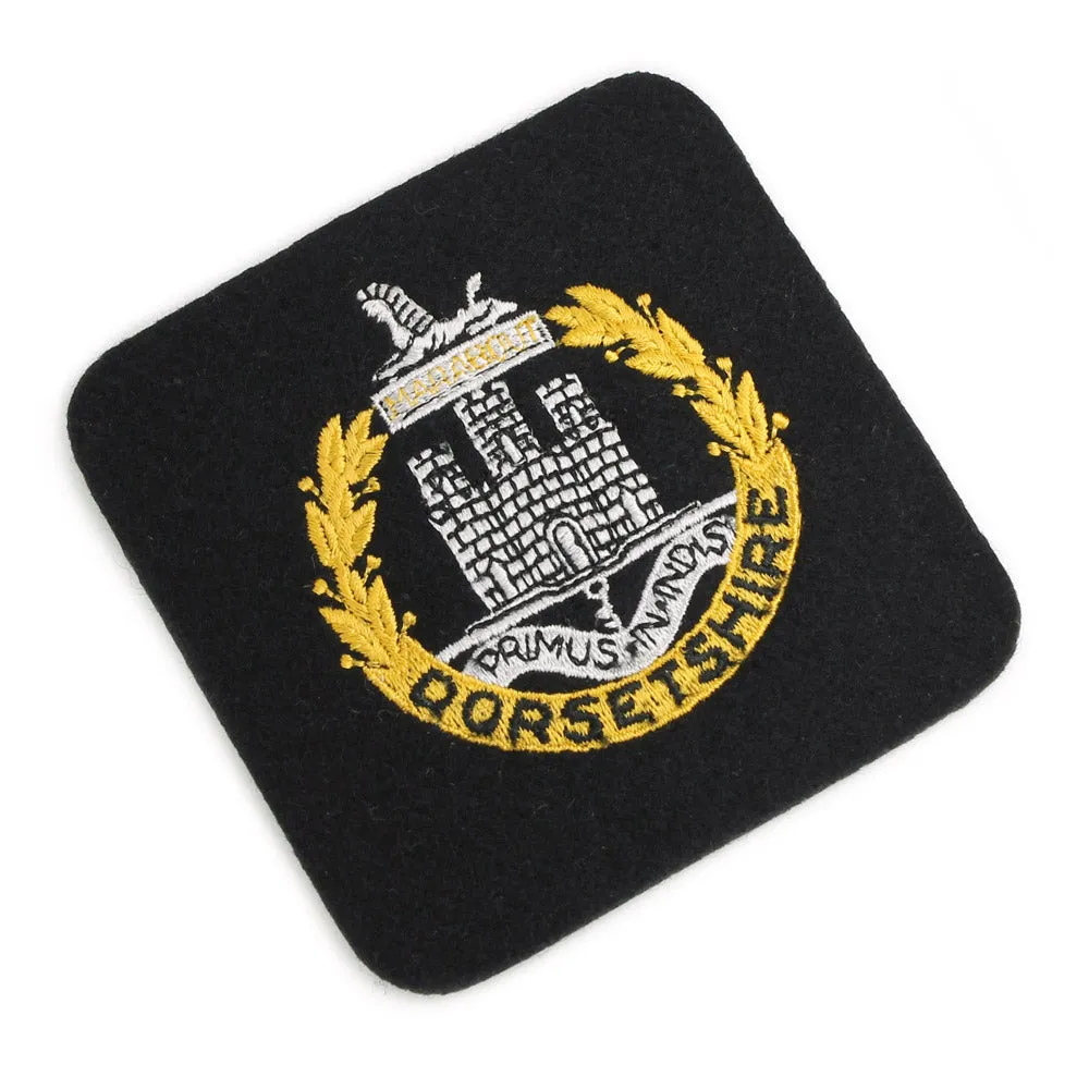 DORSETSHIRE REGIMENT CLOTH BLAZER BADGE