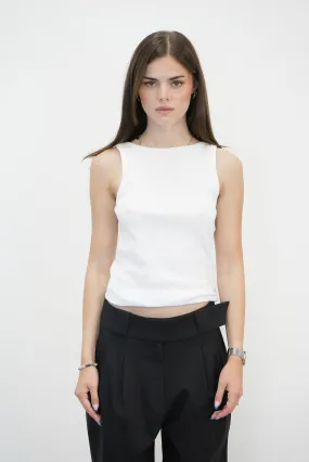 DREW SL REVERSIBLE TOP IN BRIGHT WHITE