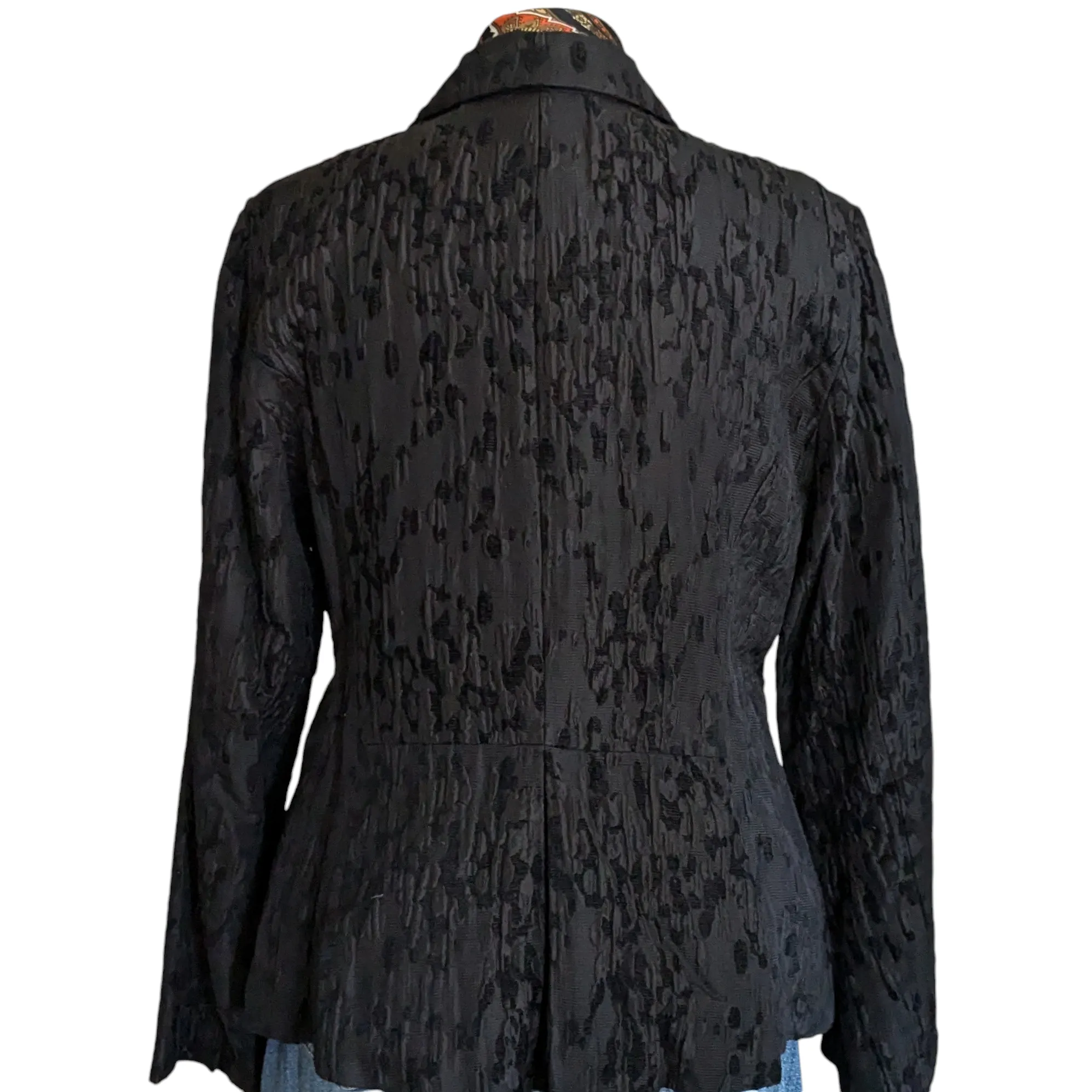 Eileen Fisher Water Lilly Jacquard Blazer Size Large