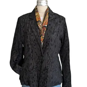 Eileen Fisher Water Lilly Jacquard Blazer Size Large