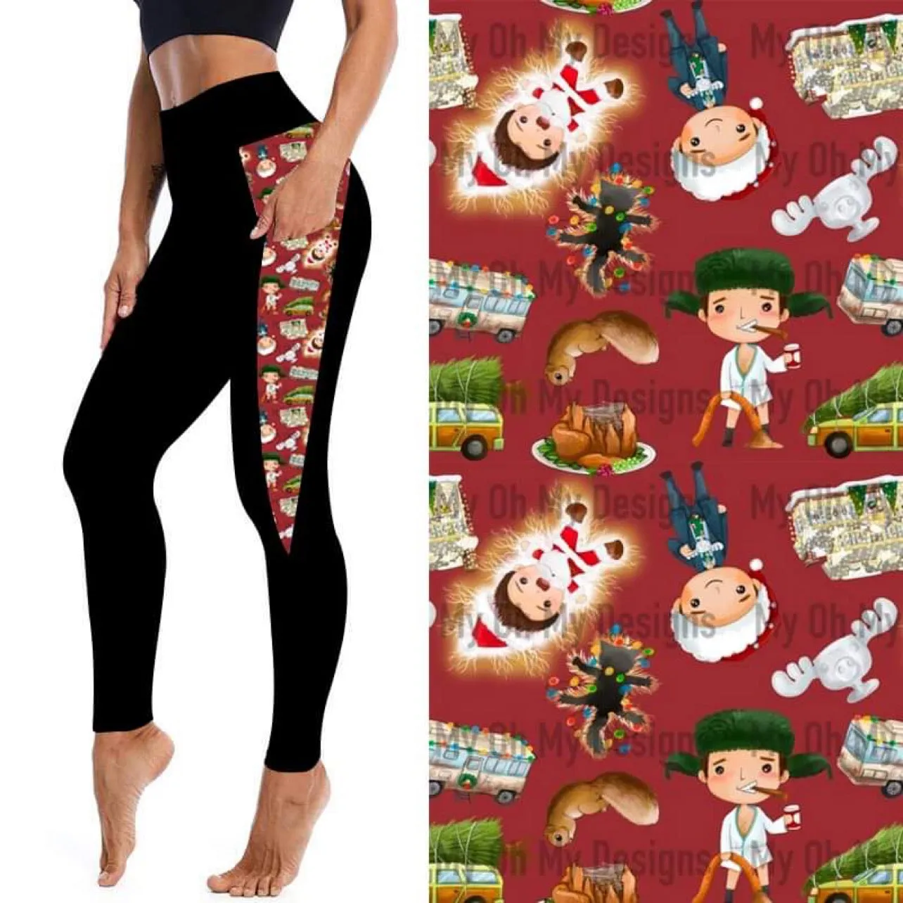 Electrifying Christmas Leggings