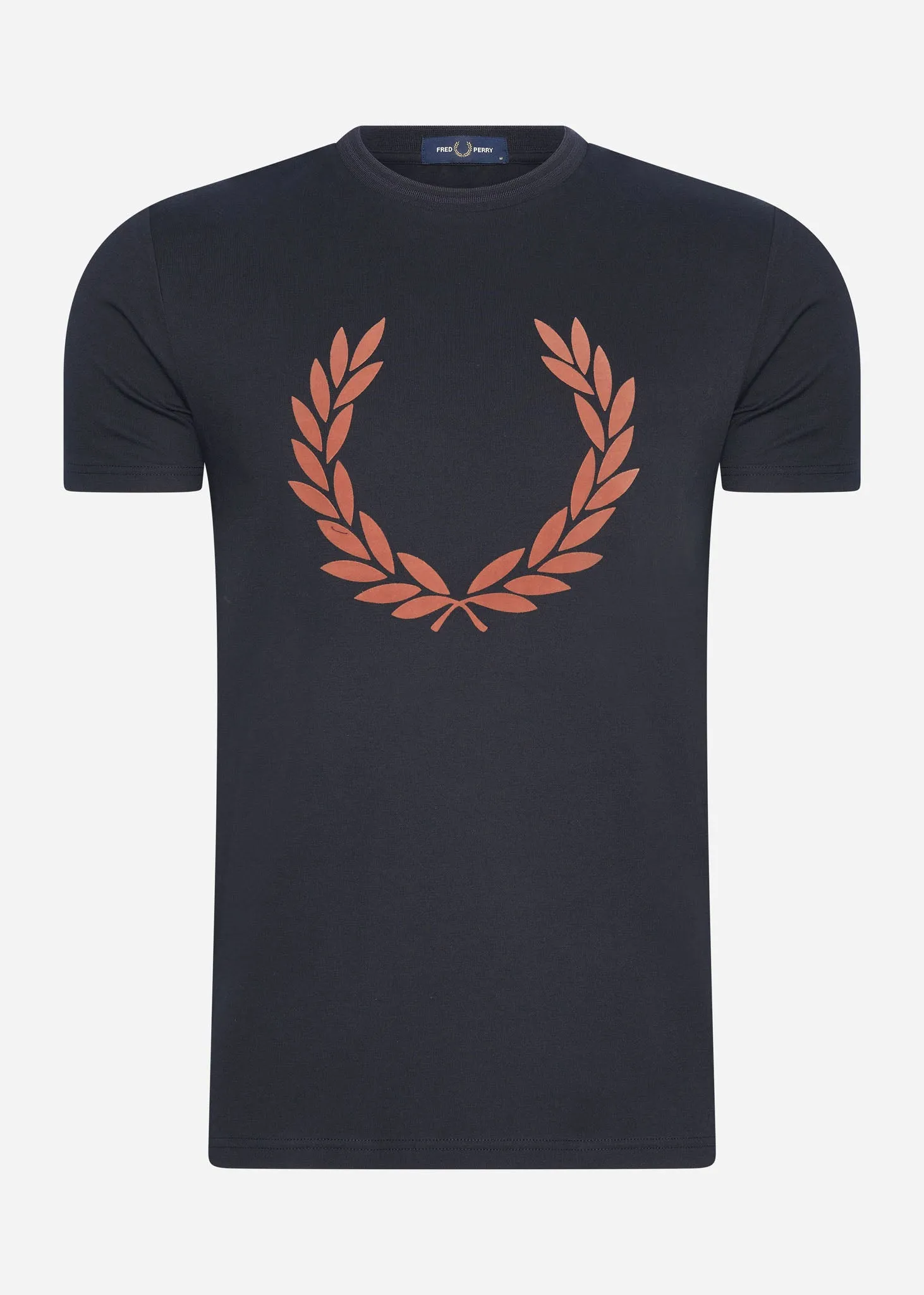 Flock laurel wreath t-shirt - navy