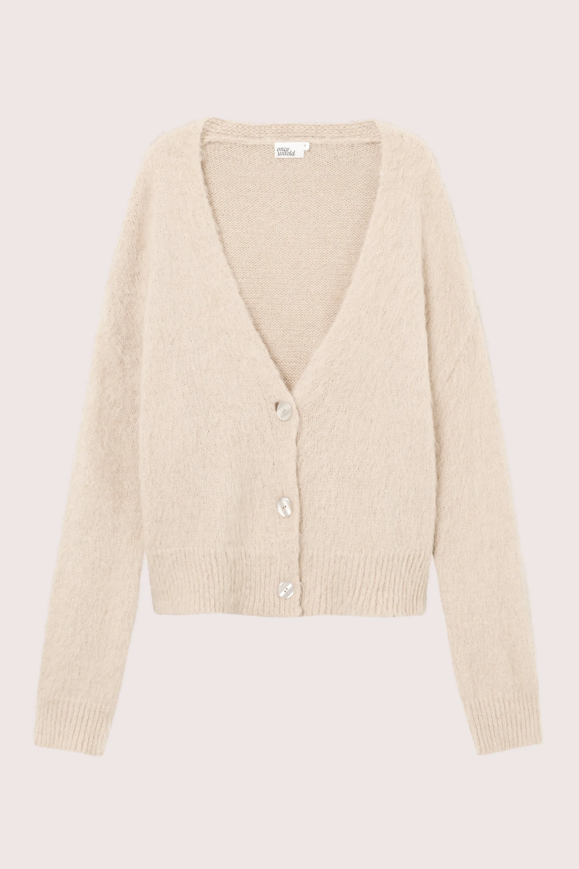 Florie Brushed Cardigan - Warm Sand