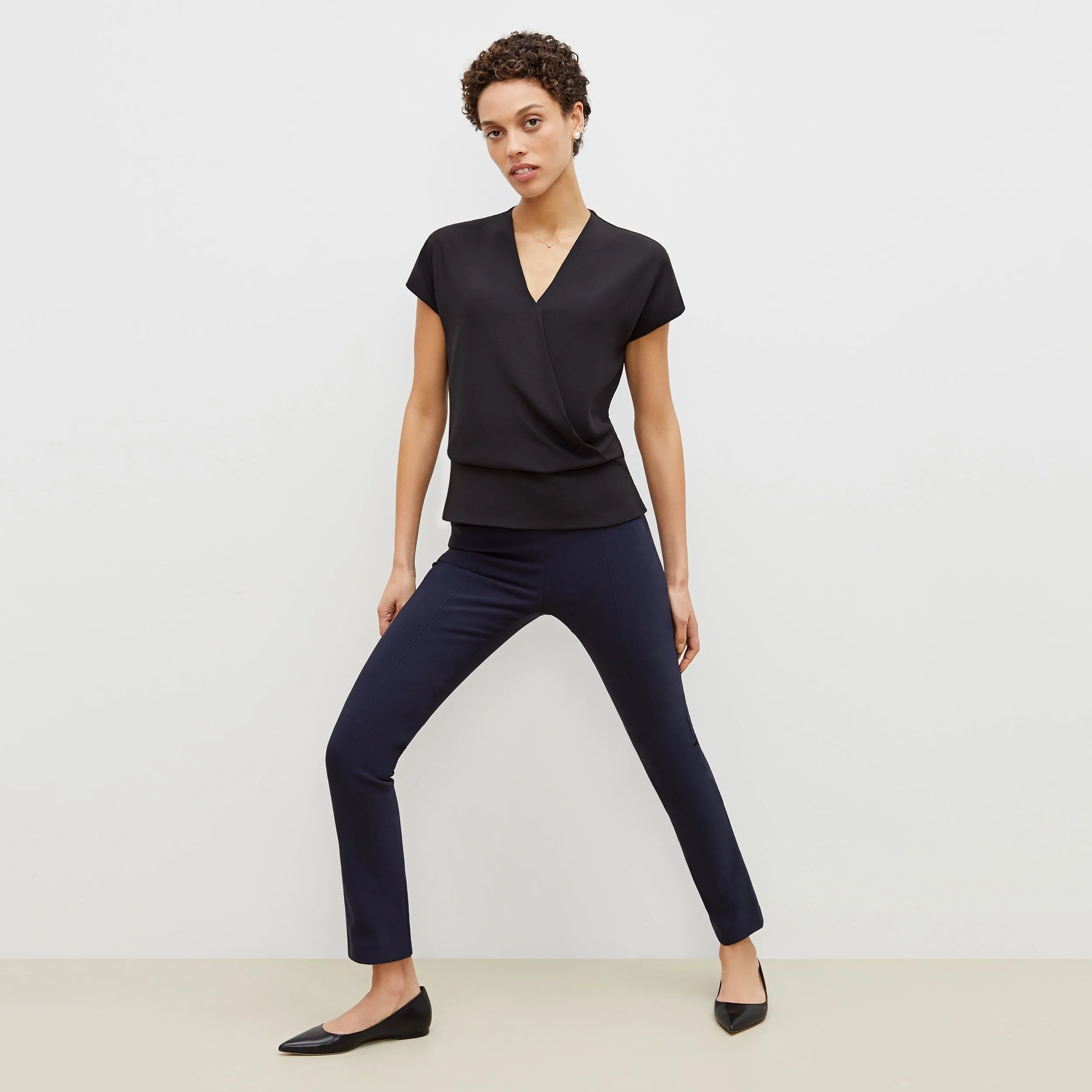 Foster Cigarette Pant - PowerStretch Plus :: Dark Navy