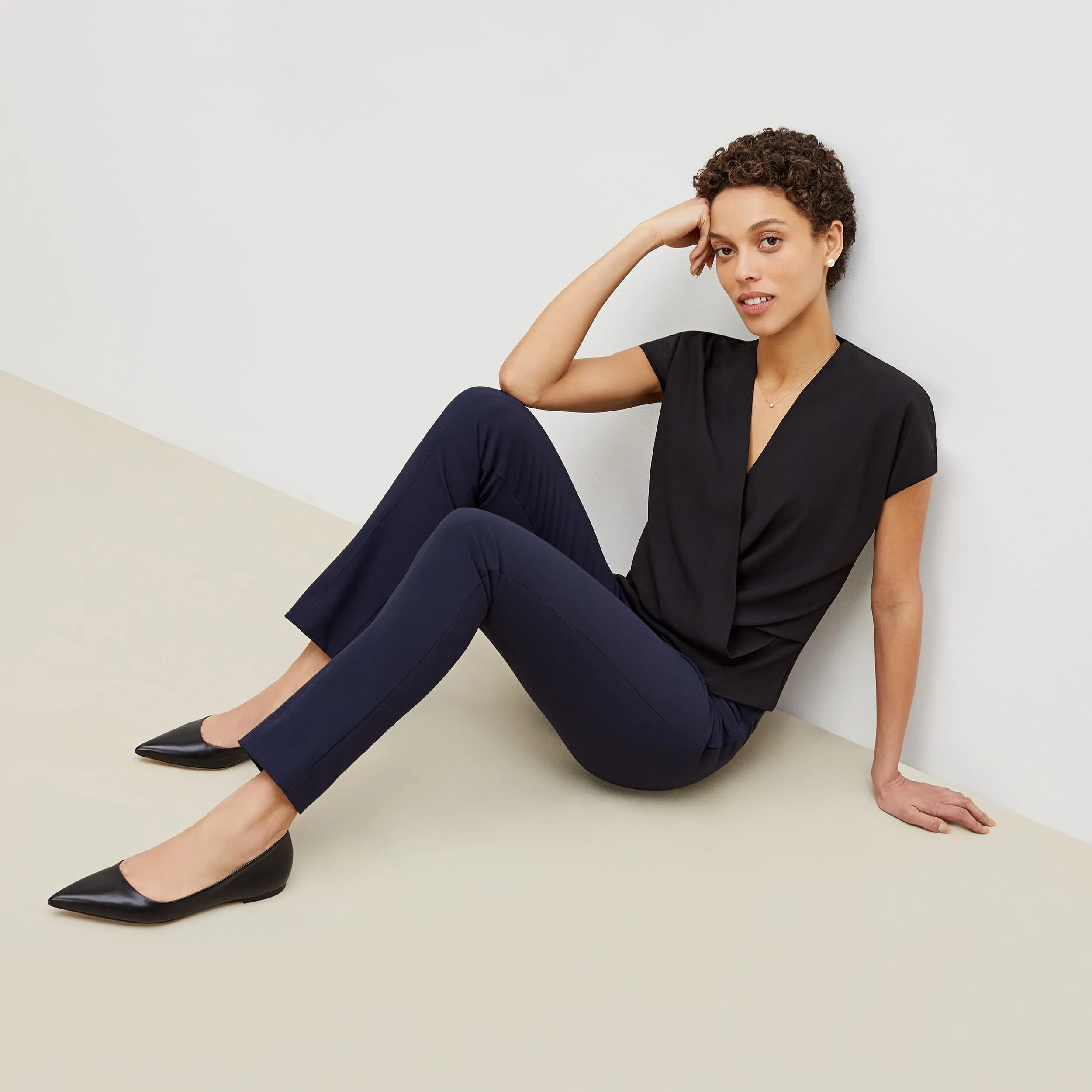 Foster Cigarette Pant - PowerStretch Plus :: Dark Navy