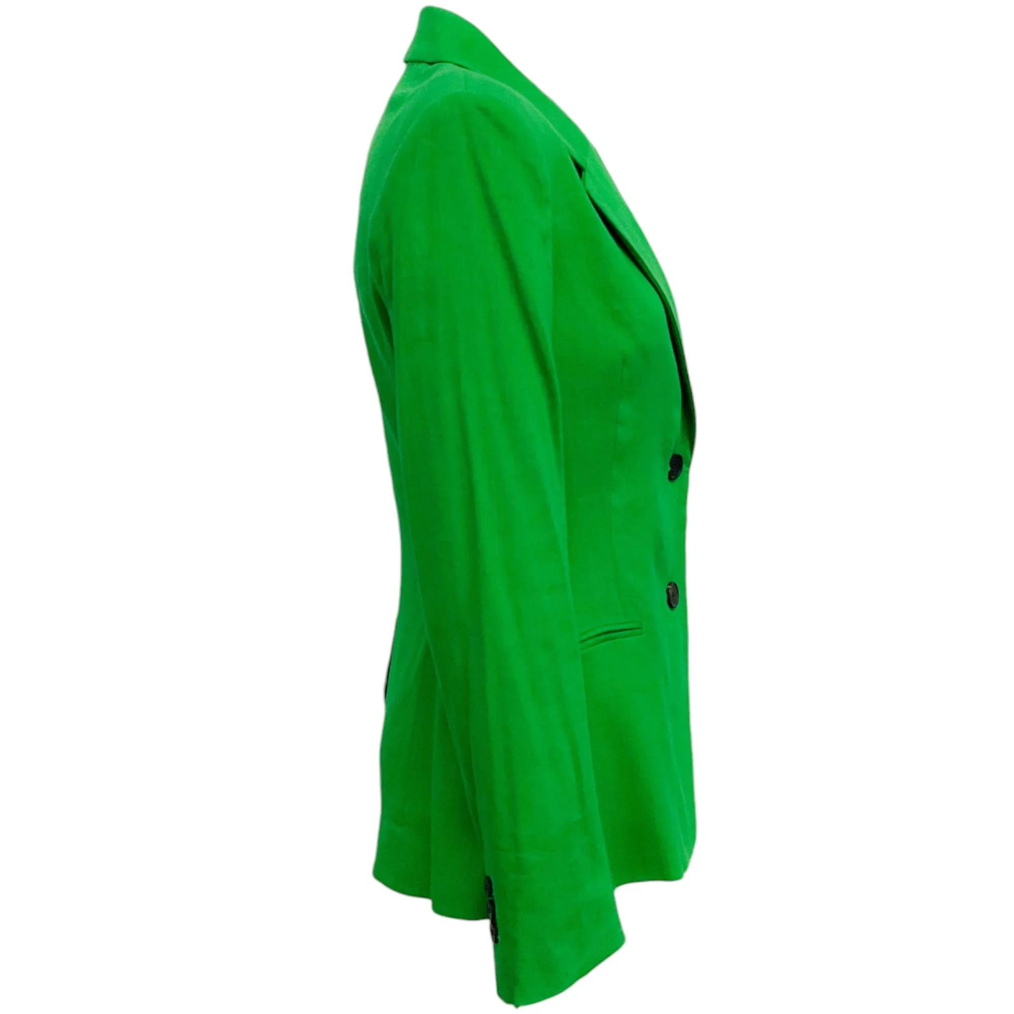 Frame Green Linen The Femme Blazer