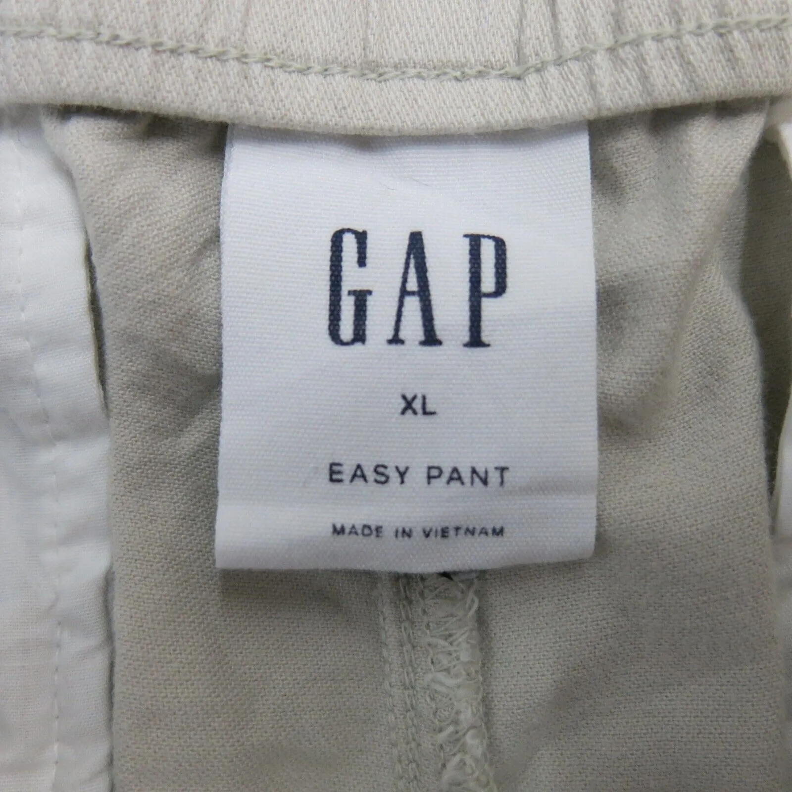 GAP Womens Stretch Straight Leg Dress Easy Pants High Rise Pockets Beige Size XL