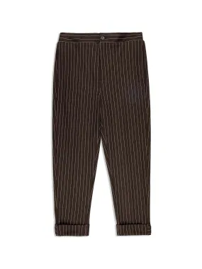 Gessato Suiting Track Pant- Java