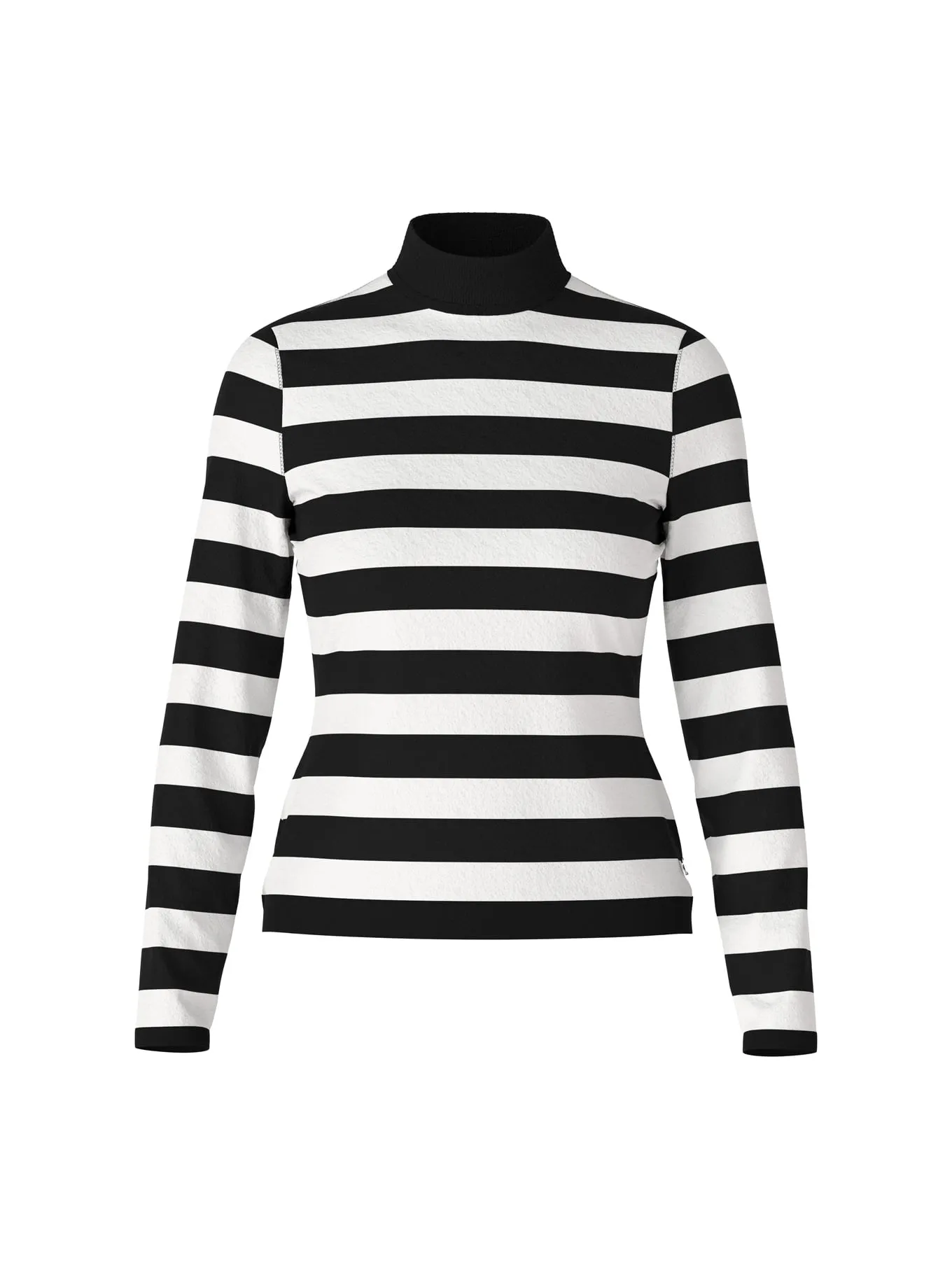 Gestreifter Sweater black white