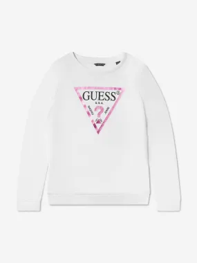 Guess Girls Logo Print Sweatshirt