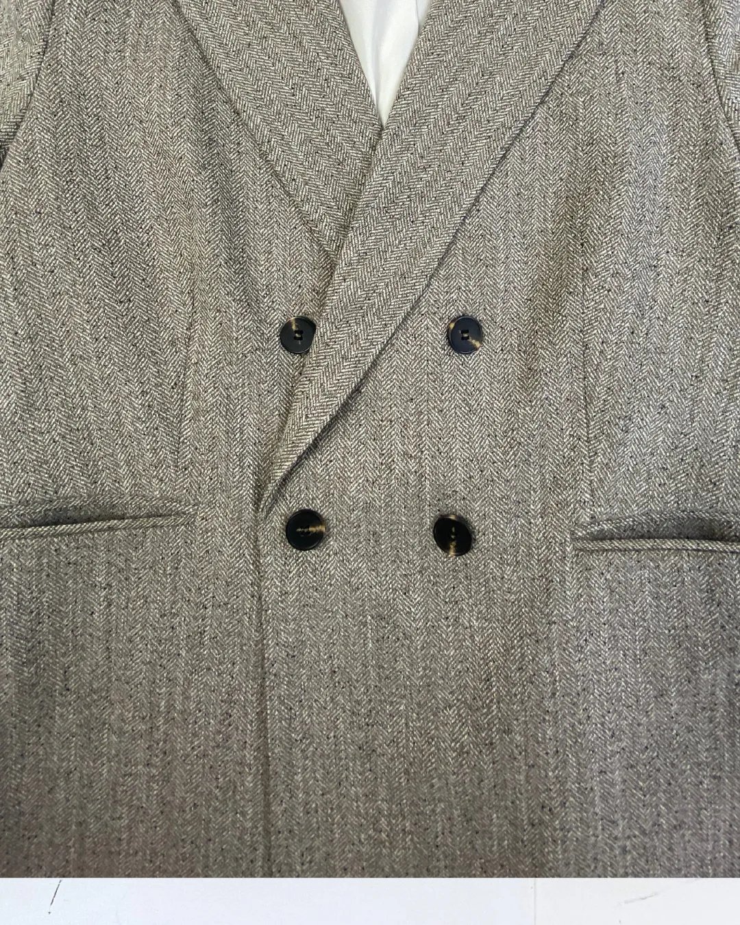 H&M Classic Tweed Blazer - Herringbone Pattern size  XL