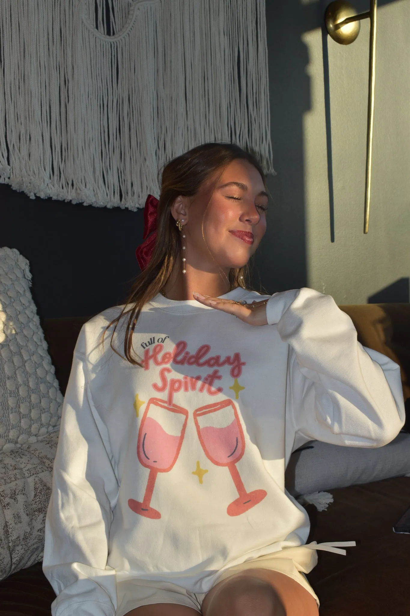 Holiday Spirit Graphic Sweatshirt