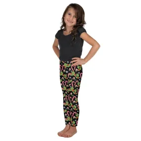 Holly Leaves with Berries Kid's Leggings