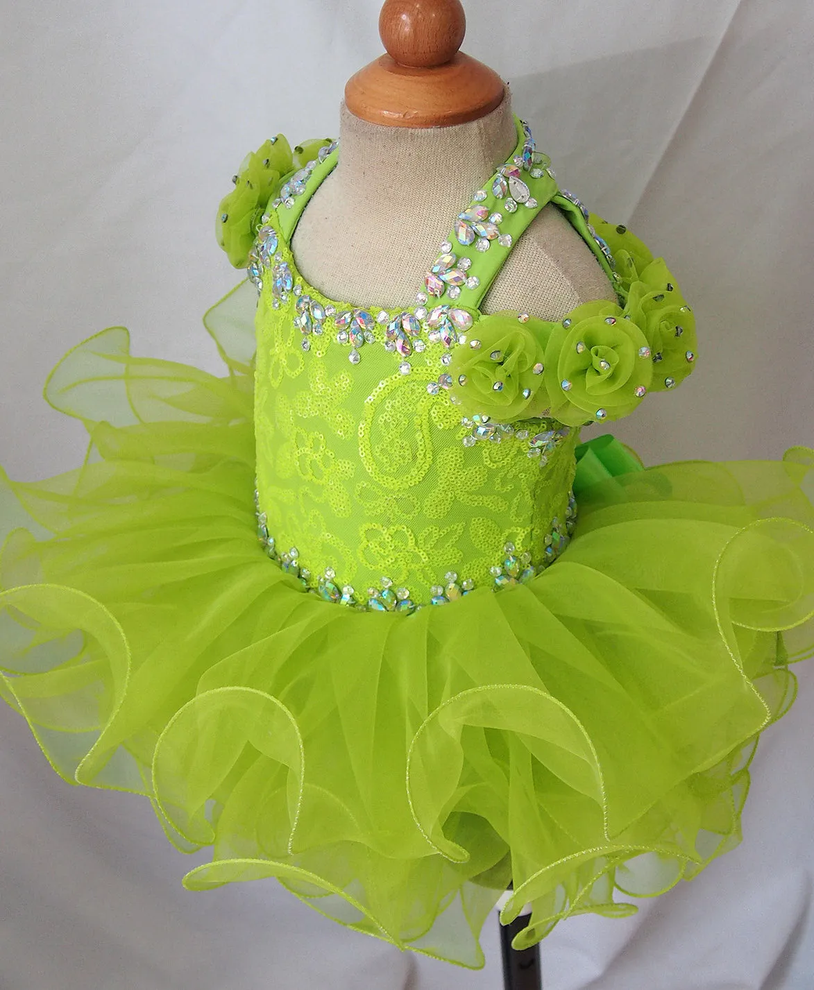 Infant/Toddler/Baby Girl Sequins Glitz Cupcake Pageant Dress