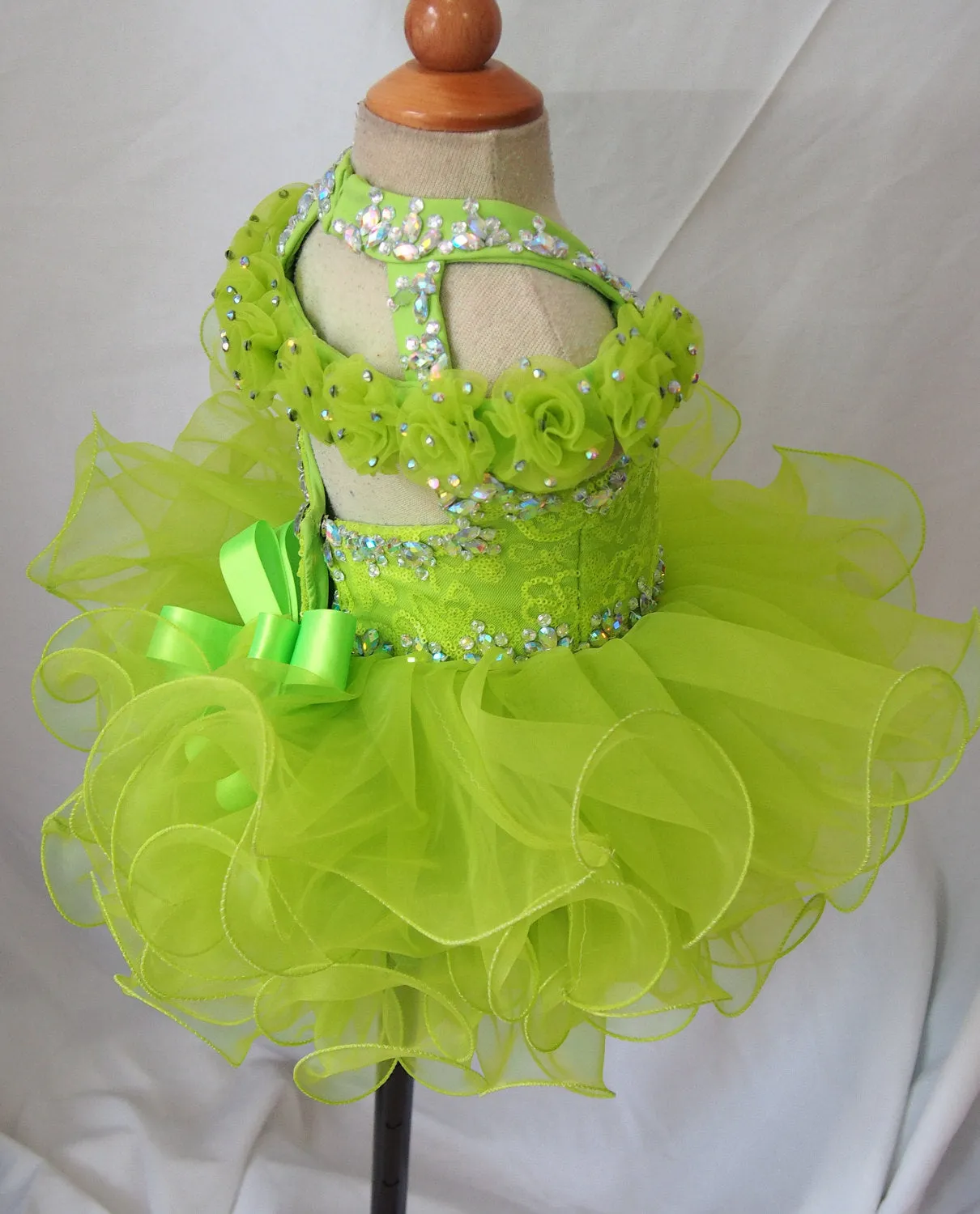 Infant/Toddler/Baby Girl Sequins Glitz Cupcake Pageant Dress