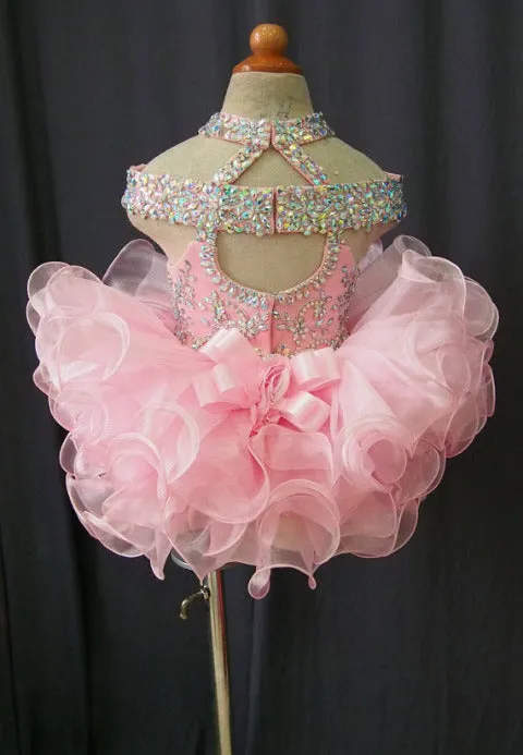 Infant/toddler/baby/children/kids Girl's Glitz Pageant Dress 1~4T G081