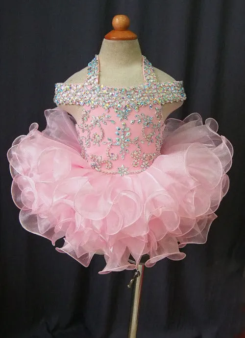 Infant/toddler/baby/children/kids Girl's Glitz Pageant Dress 1~4T G081