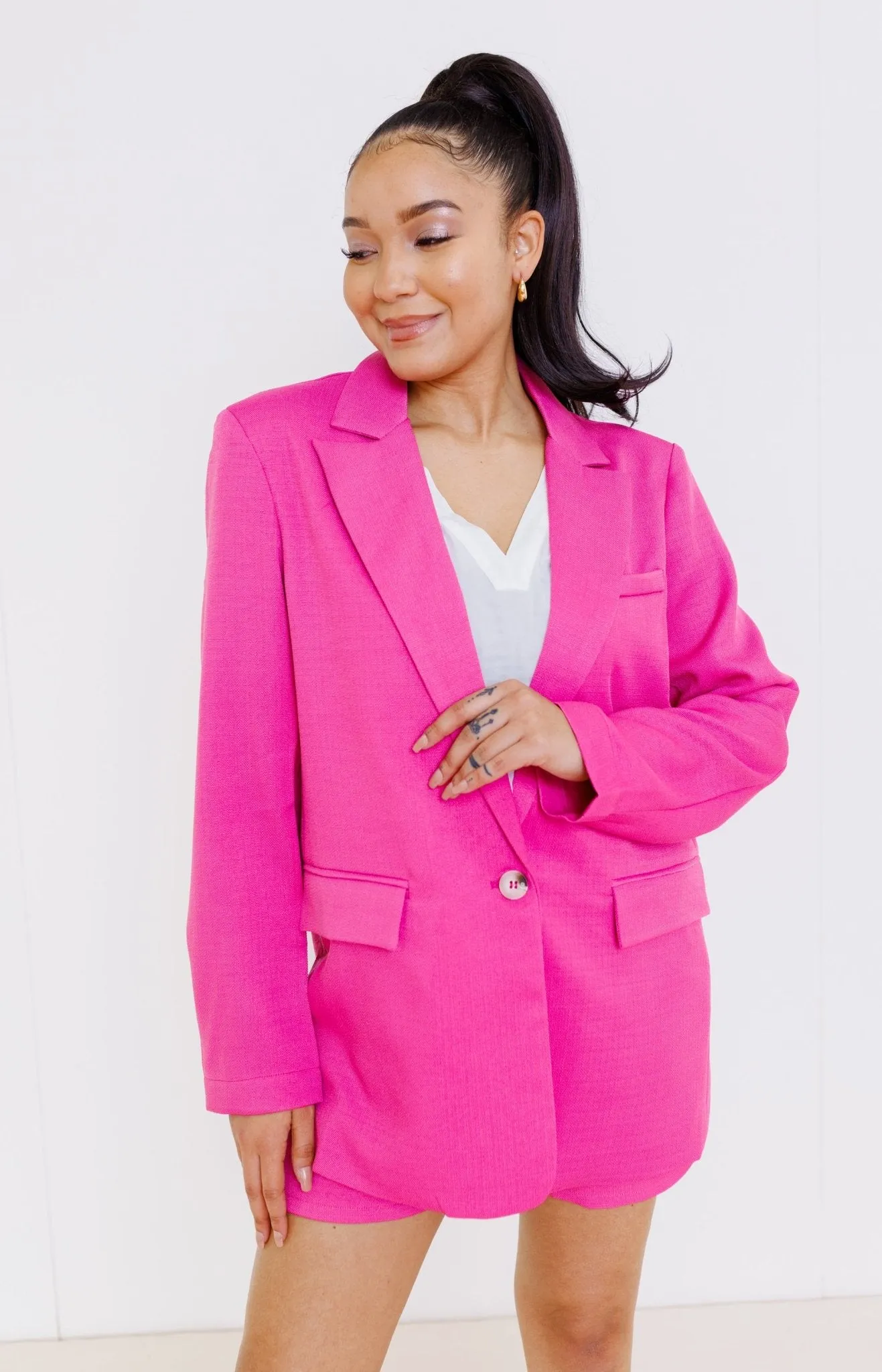 Infatuation Allure Blazer, HOT PINK