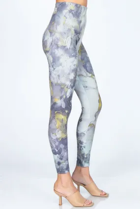 Ink Floral Marble Leggings