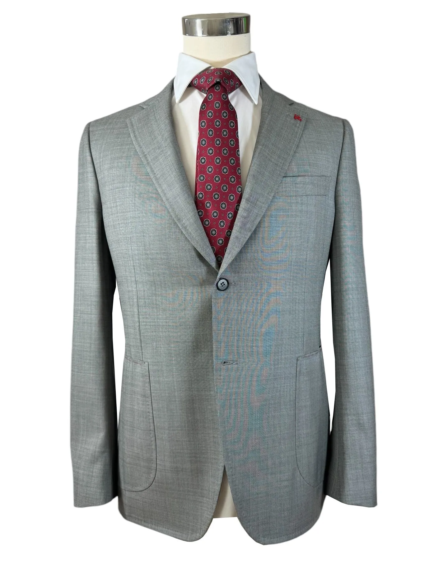 Isaia Suit Gray Design EU 52/ US 42