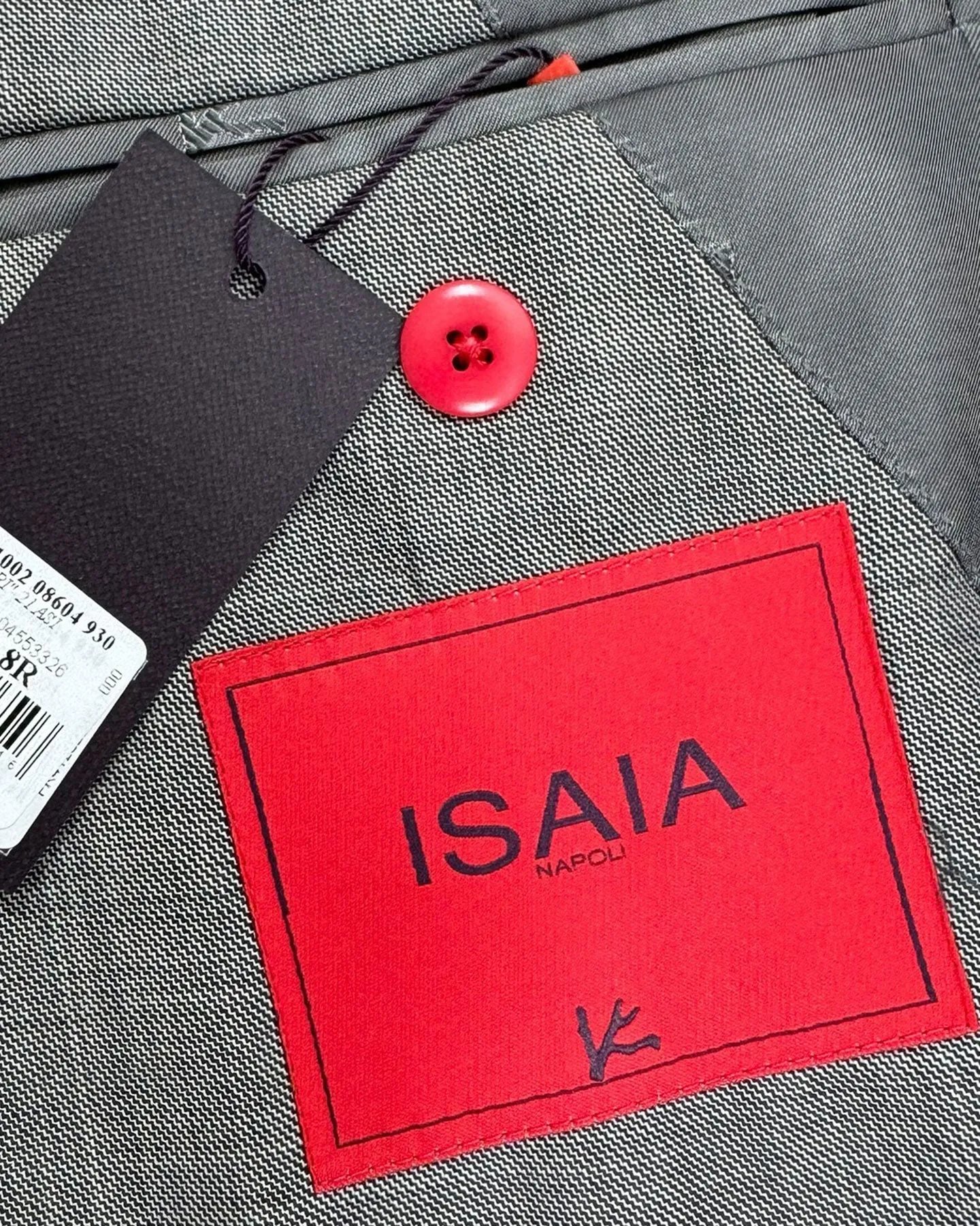 Isaia Suit Gray Design EU 52/ US 42