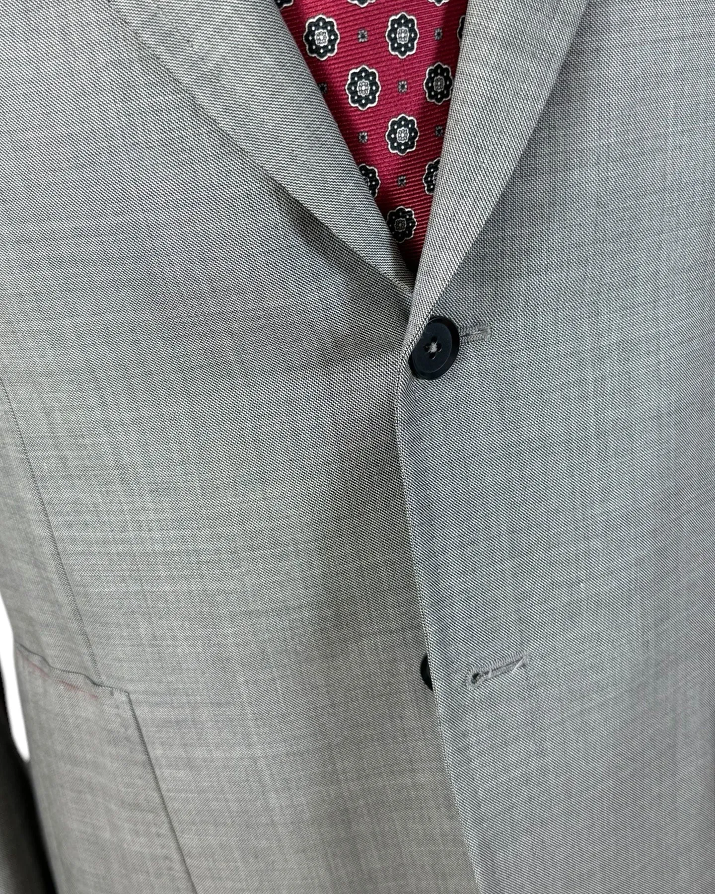 Isaia Suit Gray Design EU 52/ US 42