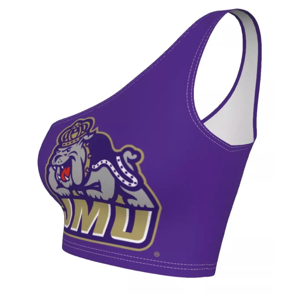 JMU Purple One Shoulder Top