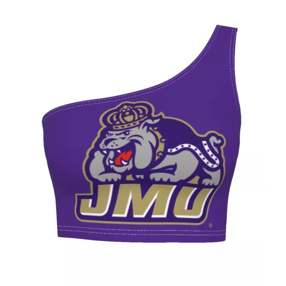 JMU Purple One Shoulder Top