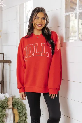 Jolly Red Graphic Sweatshirt - FINAL SALE