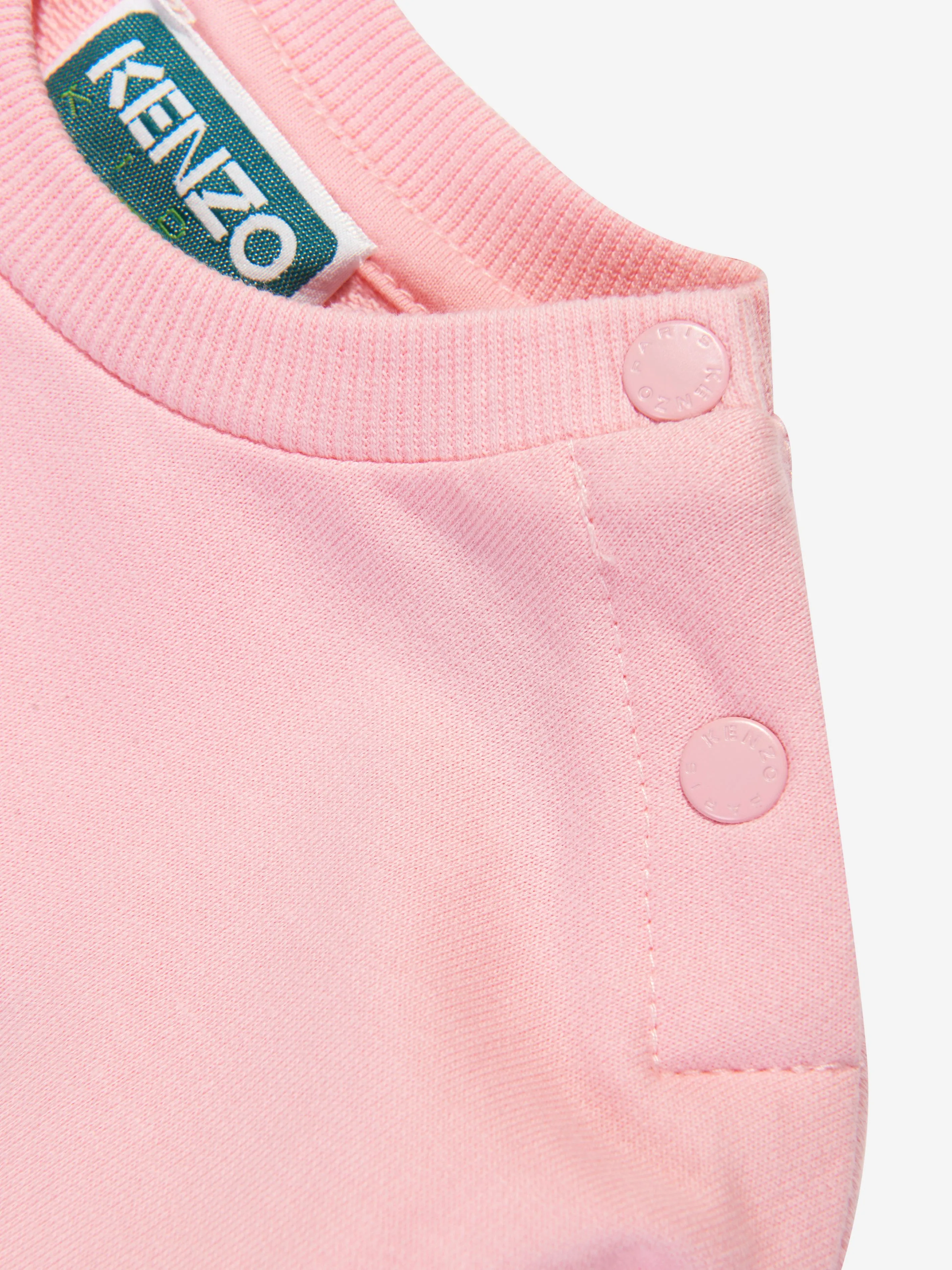 KENZO Baby Girls Giraffe Sweatshirt in Pink