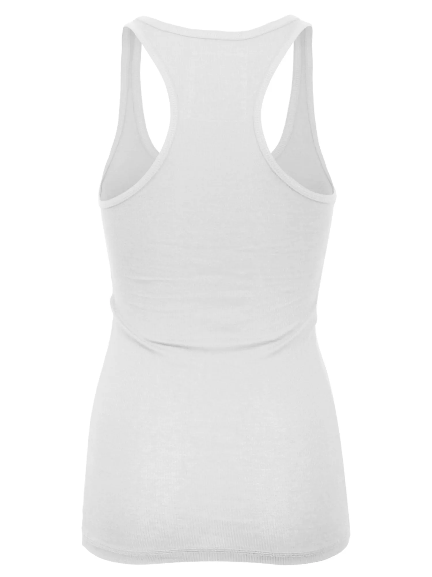 KOGMO Women's Basic Stretchy Cotton Ribbed Knit Racerback Tank Top (S-XL)