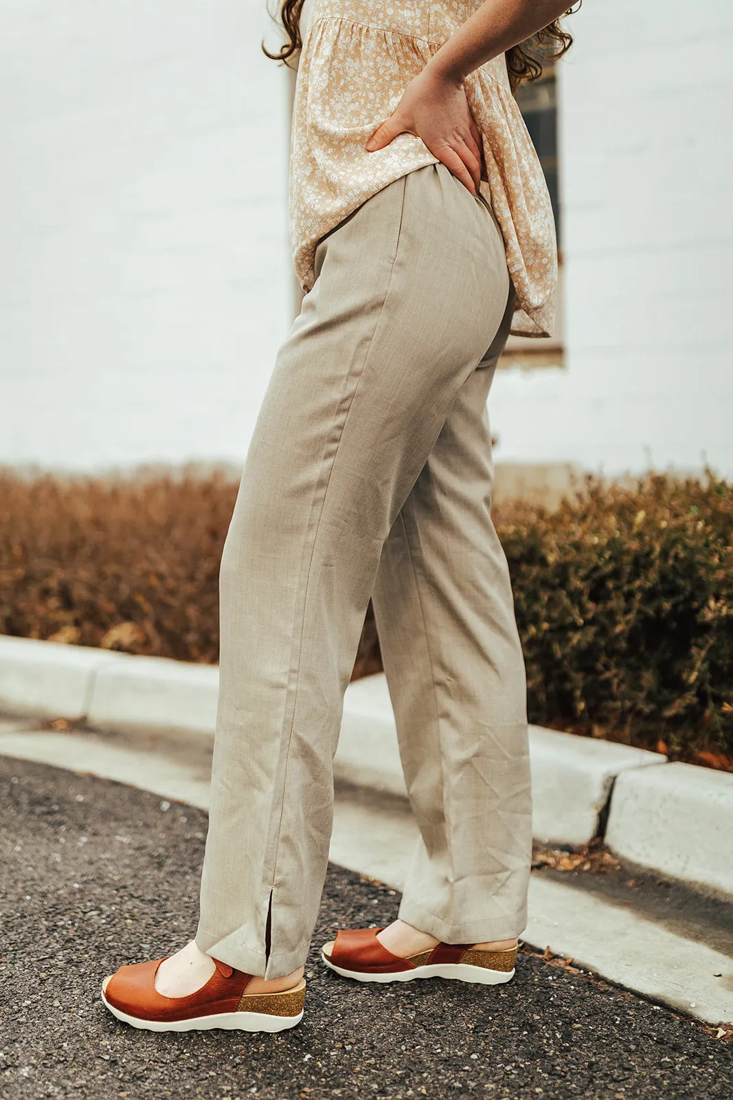 Ladies Premier Pull-On Pant Cobblestone