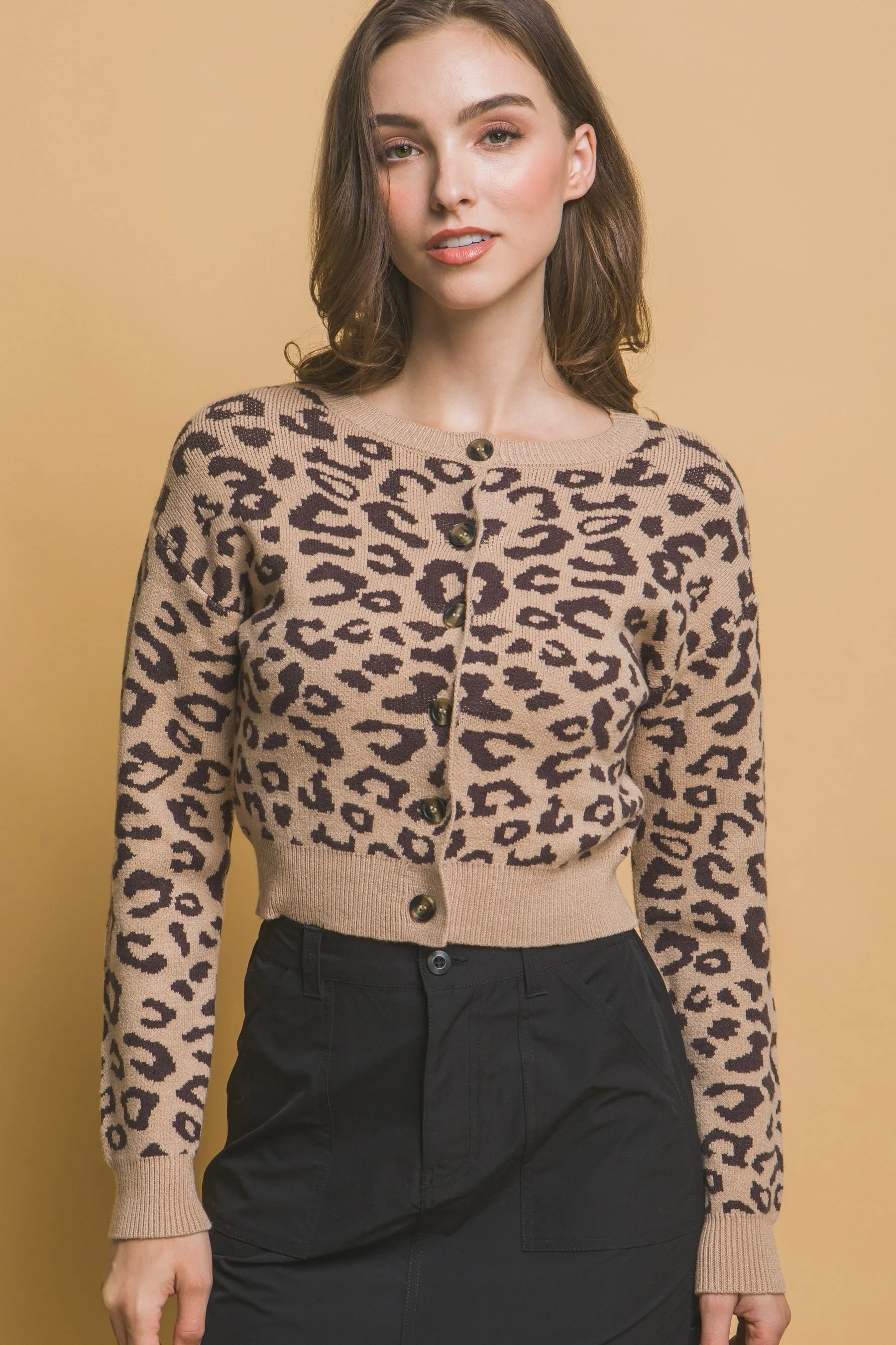 Leopard Print Cardigan