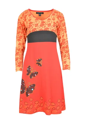 long-sleeve-butterfly-embroidery-dress