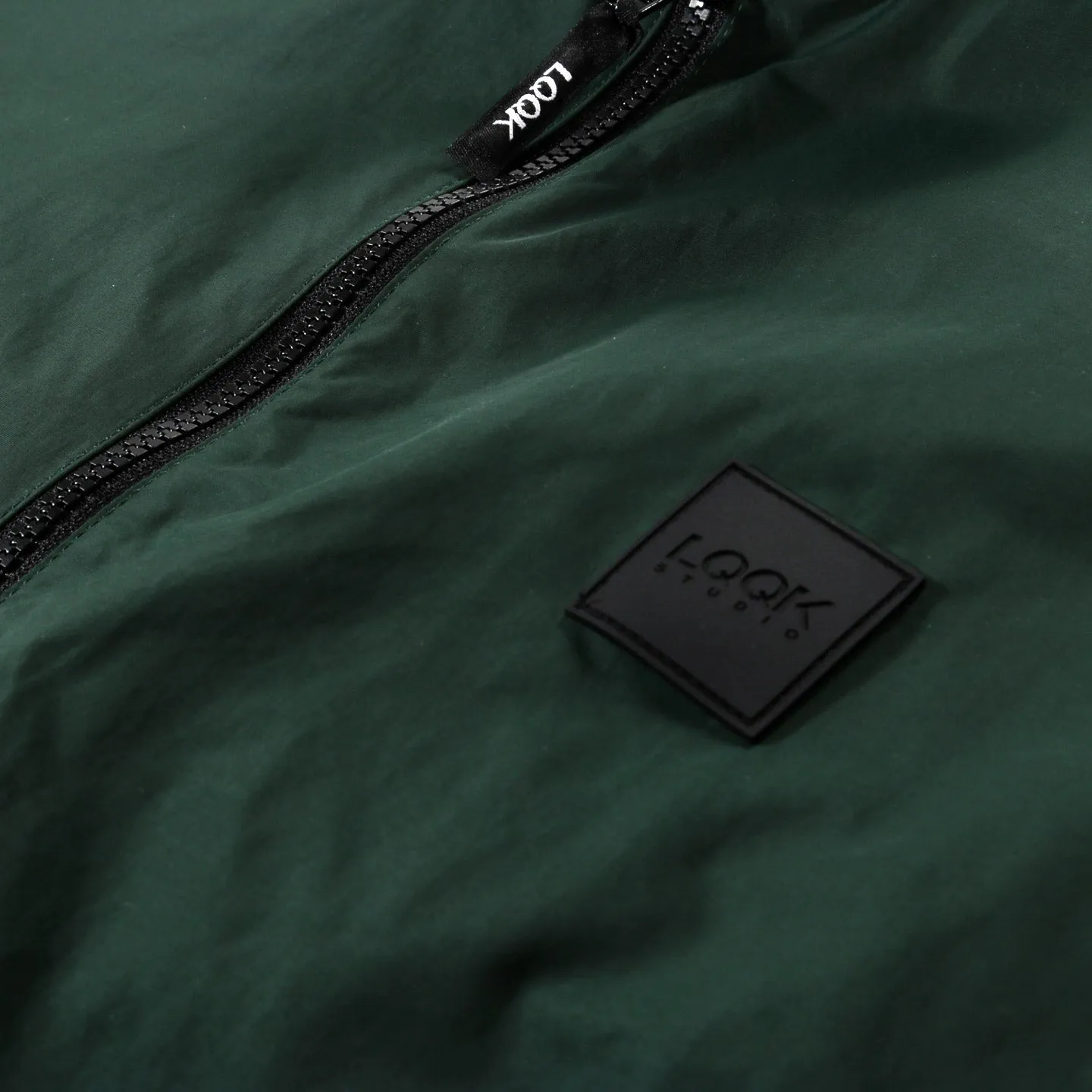 LQQK STUDIO NYLON TRACK JACKET GREEN