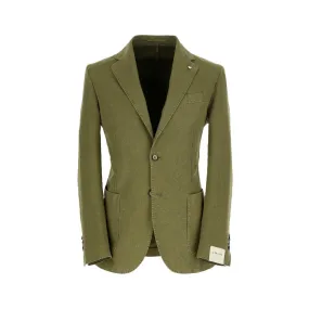 LUBIAM 1911 Garment Dyed Cotton Blazer MILITARY GREEN REG