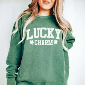 Lucky Charm Comfort Colors Wholesale Crew Sweatshirt