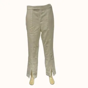 Lulus Endearing Romance Ivory Slim Leg Trouser Pants, Size Large