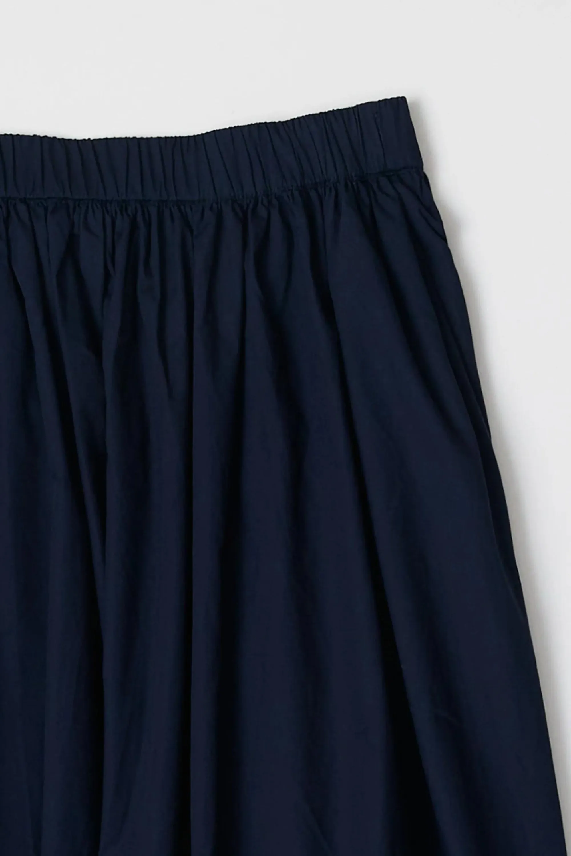 Marie Midi Bubble Skirt in Navy Blue