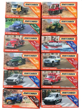 Mattel Matchbox Power Grab Mini Vehicle Line - Realistic Details, Authentic Decos and Real Rolling Wheels