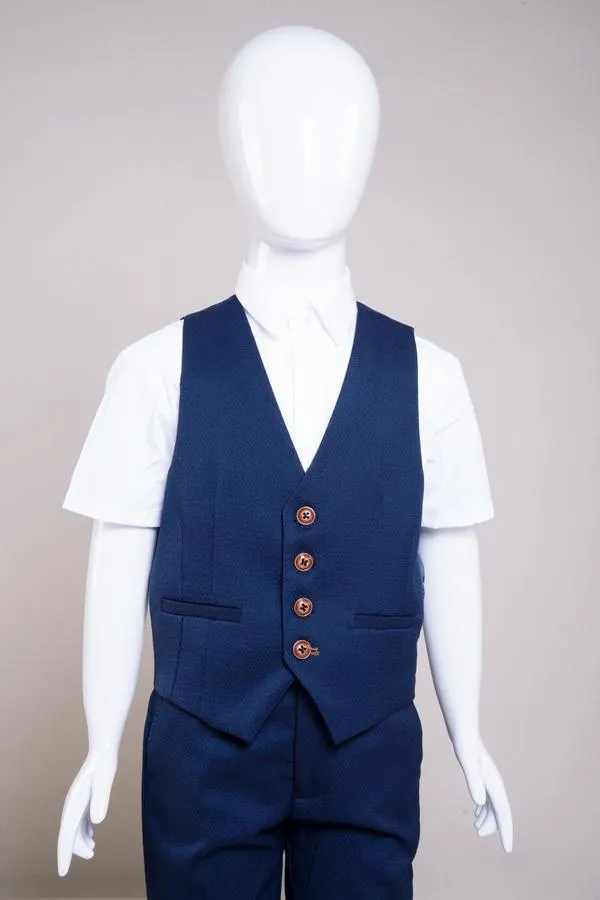 MAX - Childrens Royal Blue Three Piece Suit | Marc Darcy